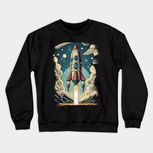 Rocket Space Crewneck Sweatshirt